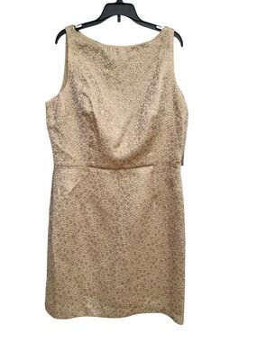 NWT American Living Women's Beige  Sheath Sleeveless Dress Size 14